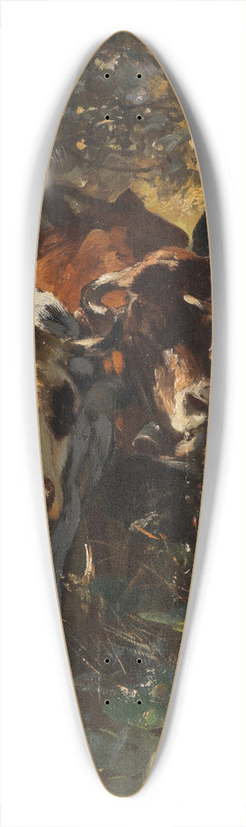Anton Braith - Khe in der Waldweide 39.3 inch art pintail longboard deck