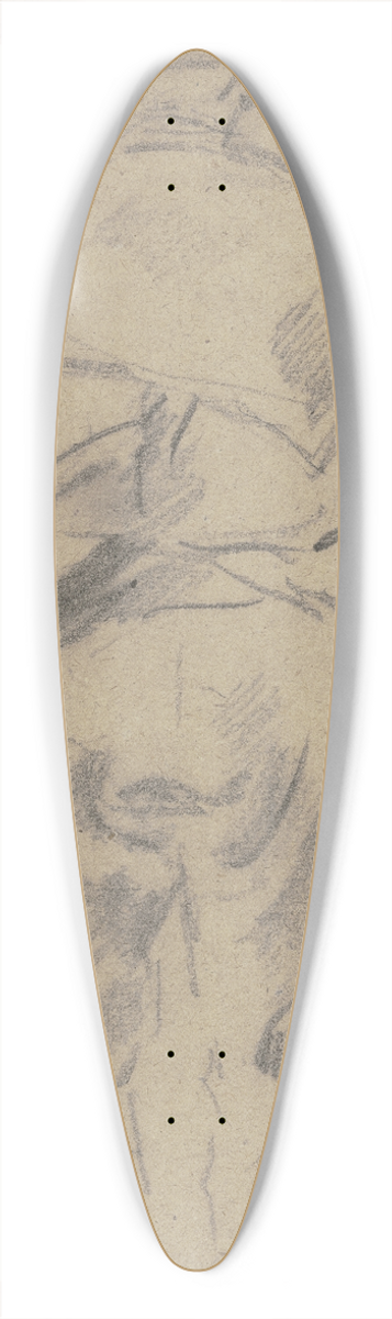 Anton Burger - Beater from the back 39.3 inch art pintail longboard deck