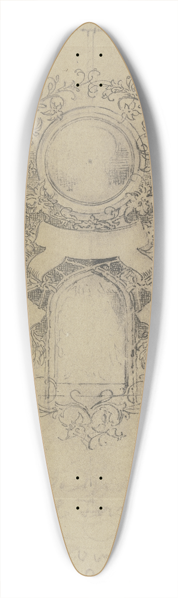 Anton Burger - Ornament 39.3 inch art pintail longboard deck