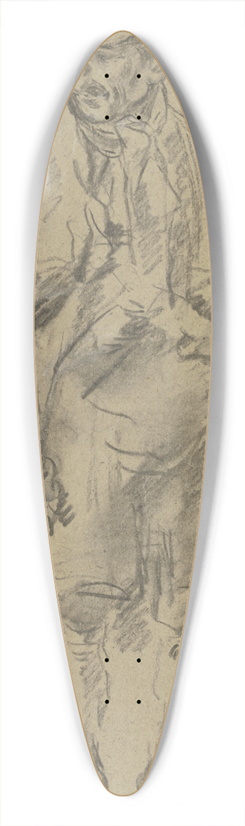 Anton Burger - Shepherd seen from the front 39.3 inch art pintail longboard deck