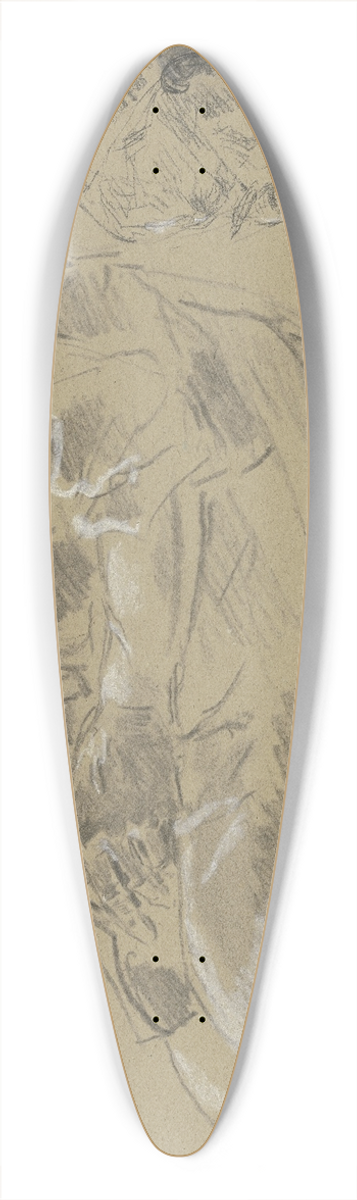 Anton Burger - Shoemaker 39.3 inch art pintail longboard deck