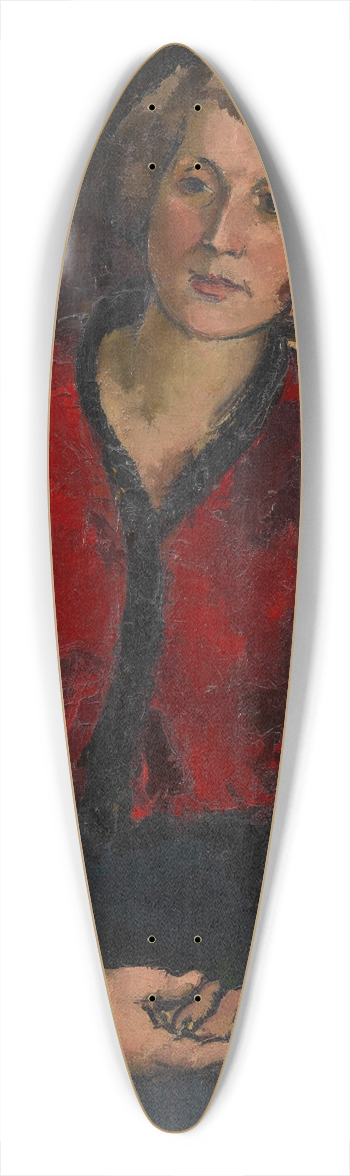 Anton Faistauer - Ida Roessler 39.3 inch art pintail longboard deck