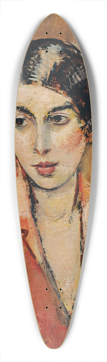 Anton Faistauer - Junge Frau Im Rosa Kleid 39.3 inch art pintail longboard deck