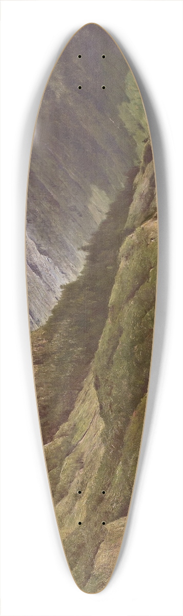 Anton Hlavacek - Gebirgslandschaft mit weidenden Ziegen 39.3 inch art pintail longboard deck