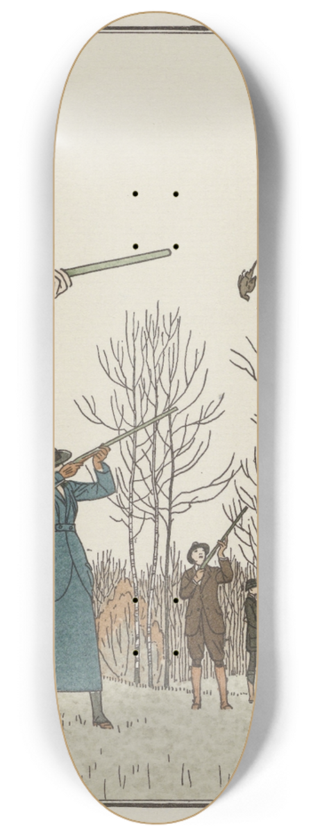 Bernard Boutet de Monvel - Battue dautomn 8.25 inch art skate deck