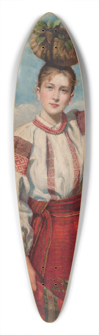 Antonina Majewska - Girl Returning from the Forest 39.3 inch art pintail longboard deck