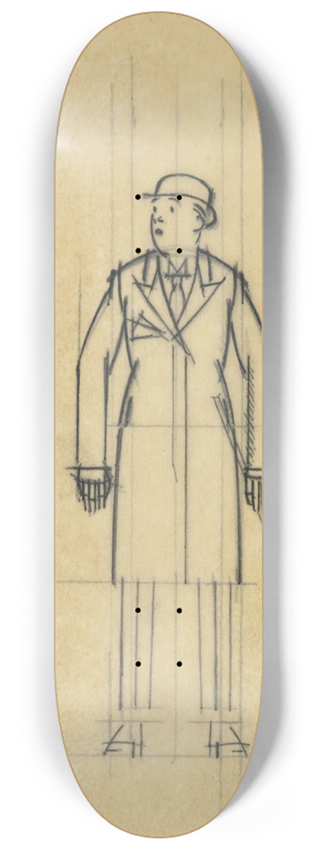 Bernard Boutet de Monvel - Luc resolved to change his life 8.25 inch art skate deck