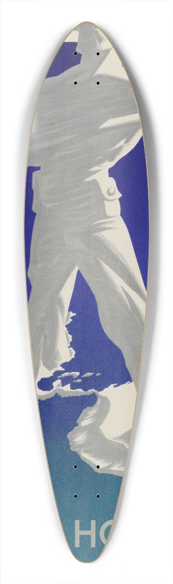 Antonio Arias Bernal - Como un Solo Hombre 39.3 inch art pintail longboard deck