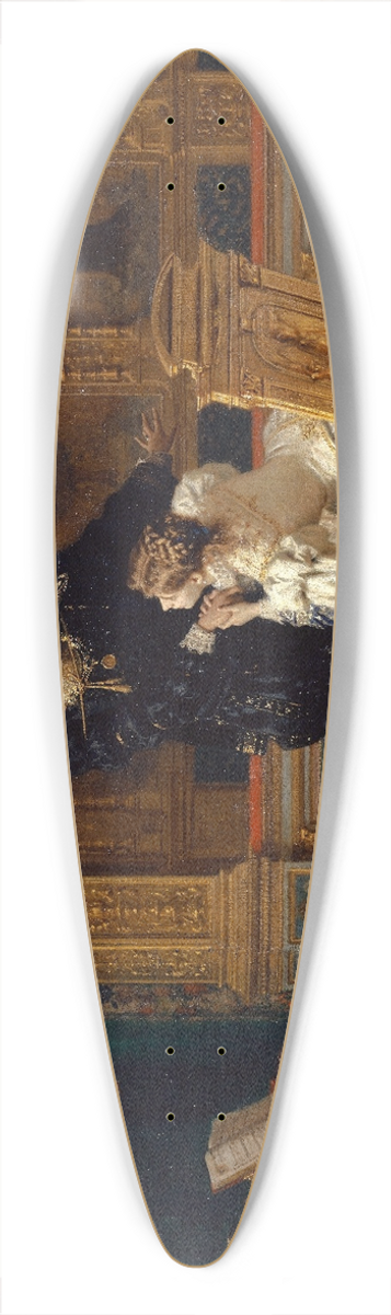 Antonio Barzaghi-Cattaneo - Scene From Schillers Fiesco (Act Iv, Scene 14) 39.3 inch art pintail longboard deck