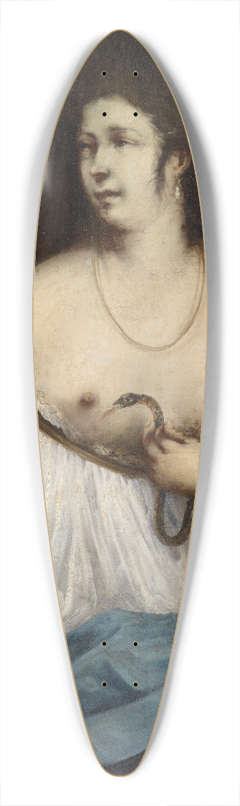 Antonio Carneo - Cleopatra With Serpent 39.3 inch art pintail longboard deck