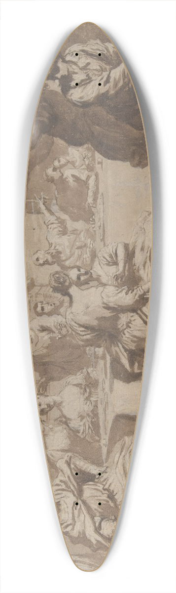 Antonio Gionima - The Feast of Belshazzar 39.3 inch art pintail longboard deck
