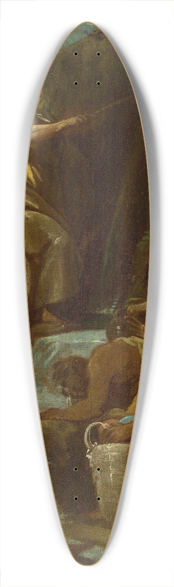 Antonio Gonzlez Velzquez - Moses Brings Forth Water Out Of The Rock 39.3 inch art pintail longboard deck