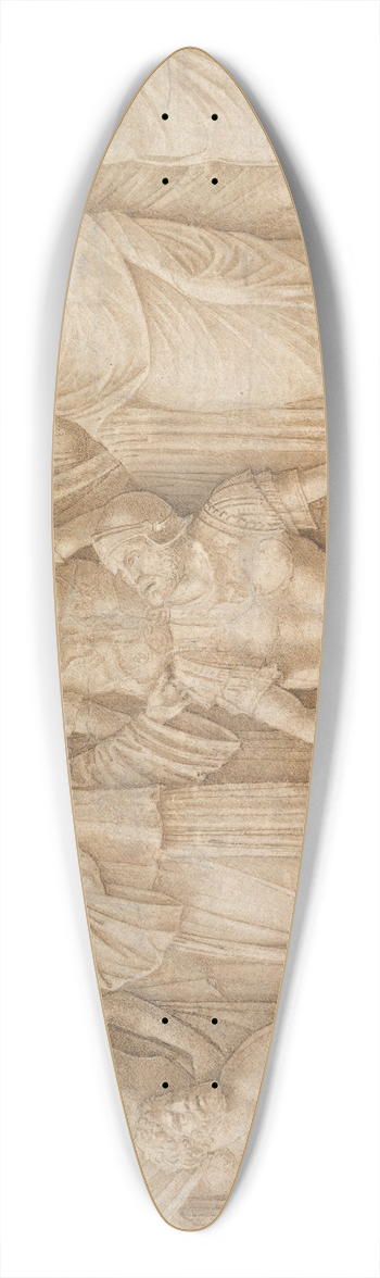 Antonio Lombardo - Saint Anthony of Padua and the Miracle of the Misers Heart 39.3 inch art pintail longboard deck