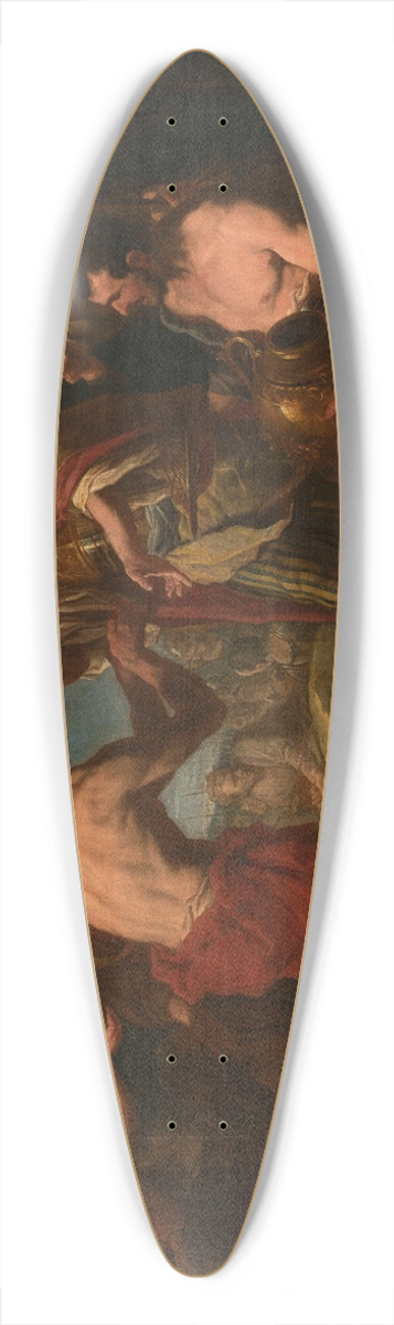 Antonio Molinari - A historical scene 39.3 inch art pintail longboard deck