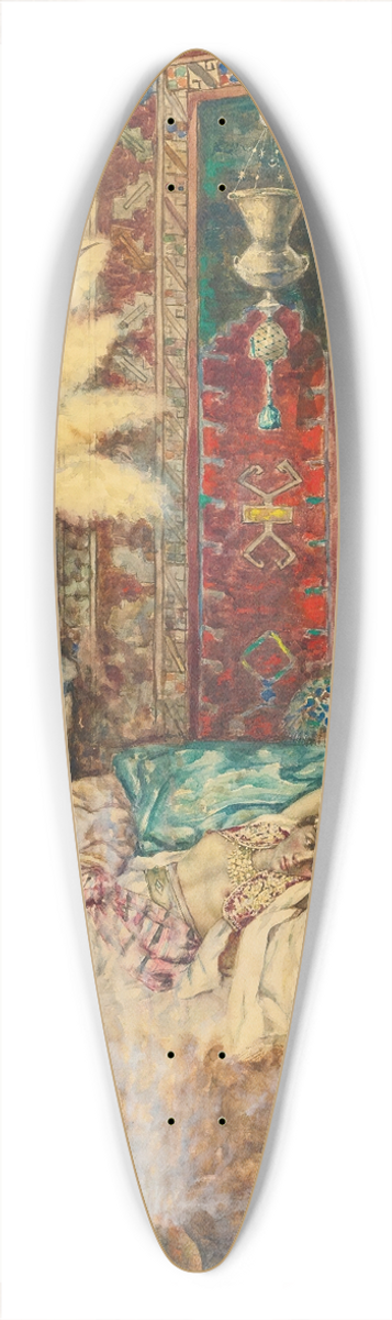 Antonio Rivas - The harem 39.3 inch art pintail longboard deck