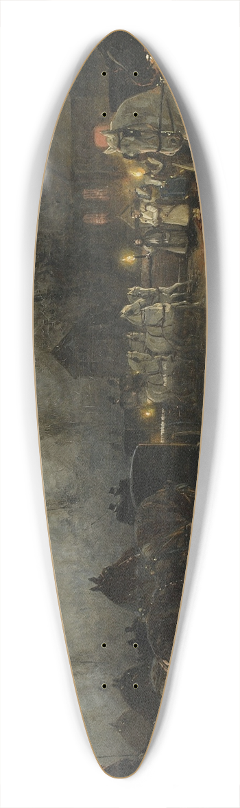 Antoni Piotrowski - Wedding in the evening 39.3 inch art pintail longboard deck