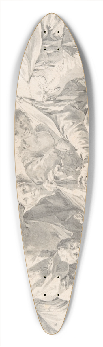 Anton Kern - The Finding of Moses 39.3 inch art pintail longboard deck