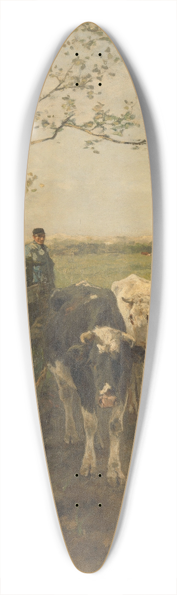 Anton Mauve - De melkbocht 39.3 inch art pintail longboard deck