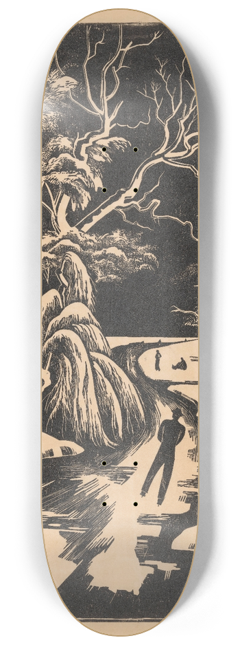 Bernard Essers - Winterlandschap 8.25 inch art skate deck