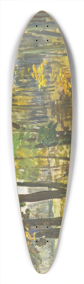Antonn Hudeek - Brook In The Forest 39.3 inch art pintail longboard deck