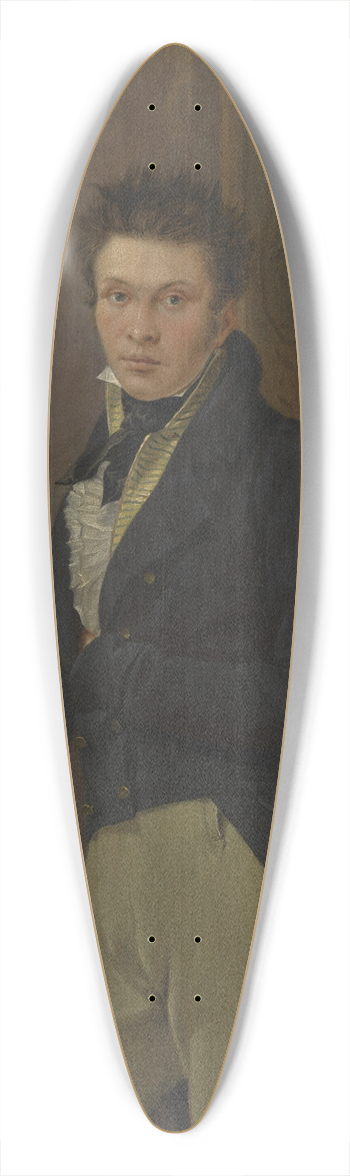 Anton Pierre Steyaert - Self-portrait 39.3 inch art pintail longboard deck