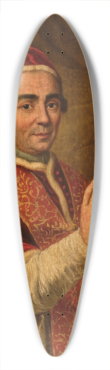Anton Raphael Mengs - Portrait of pope Clement XIII 39.3 inch art pintail longboard deck