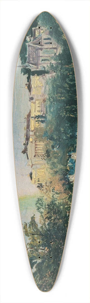 Anton Romako - Die Weilburg bei Baden 39.3 inch art pintail longboard deck