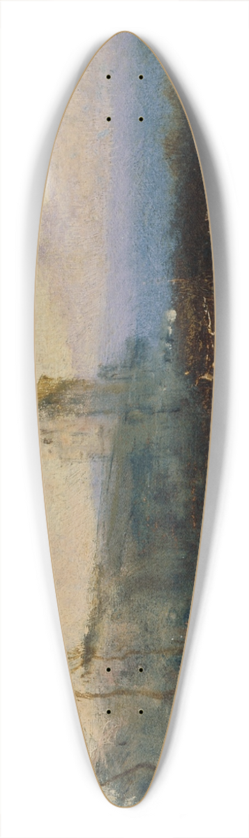 Anton Romako - Landschaft mit Burg 39.3 inch art pintail longboard deck