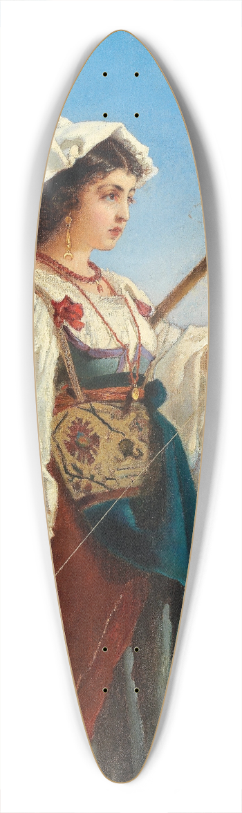 Anton Romako - Rmische Spinnerin 39.3 inch art pintail longboard deck