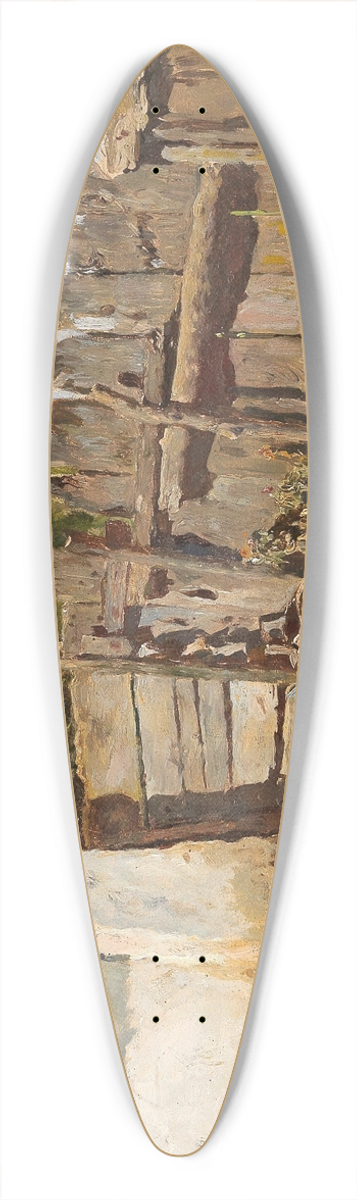 Anton Schrdl - In The Farmhouse Garden 39.3 inch art pintail longboard deck