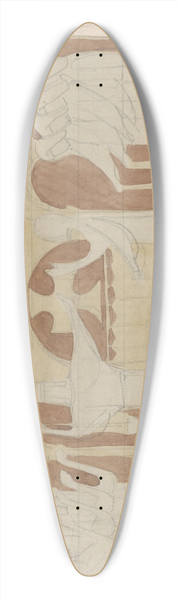 Antoon Derkinderen - De vijf dwaze en de vijf wijze maagden 39.3 inch art pintail longboard deck