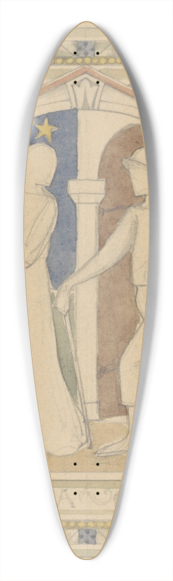 Antoon Derkinderen - Fortuna Comes 39.3 inch art pintail longboard deck