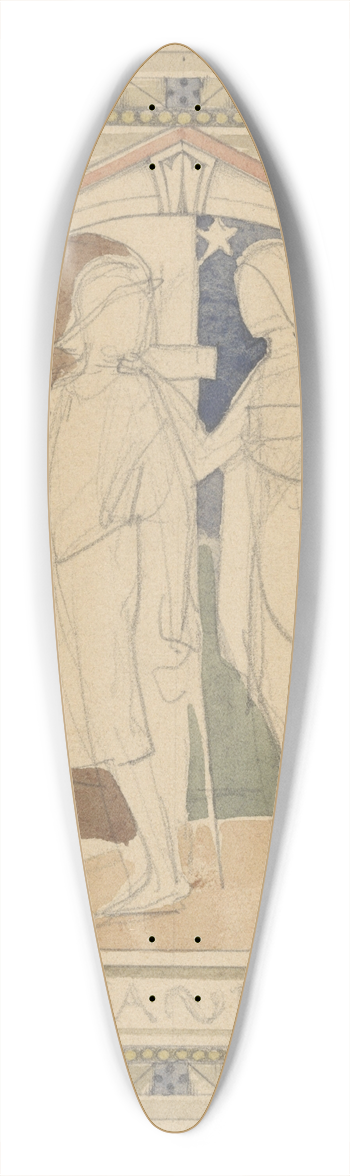 Antoon Derkinderen - Fortuna Redux 39.3 inch art pintail longboard deck