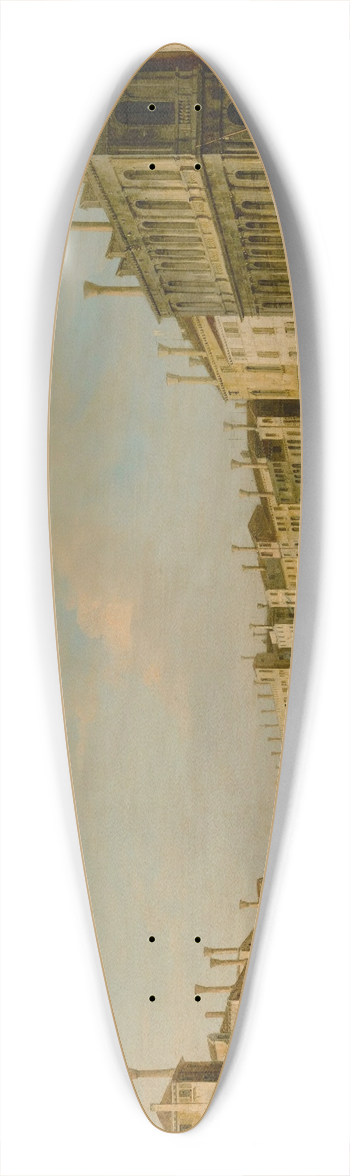 Apollonio Facchinetti - Venice, A View Of The Grand Canal Towards The Rialto Bridge 39.3 inch art pintail longboard deck