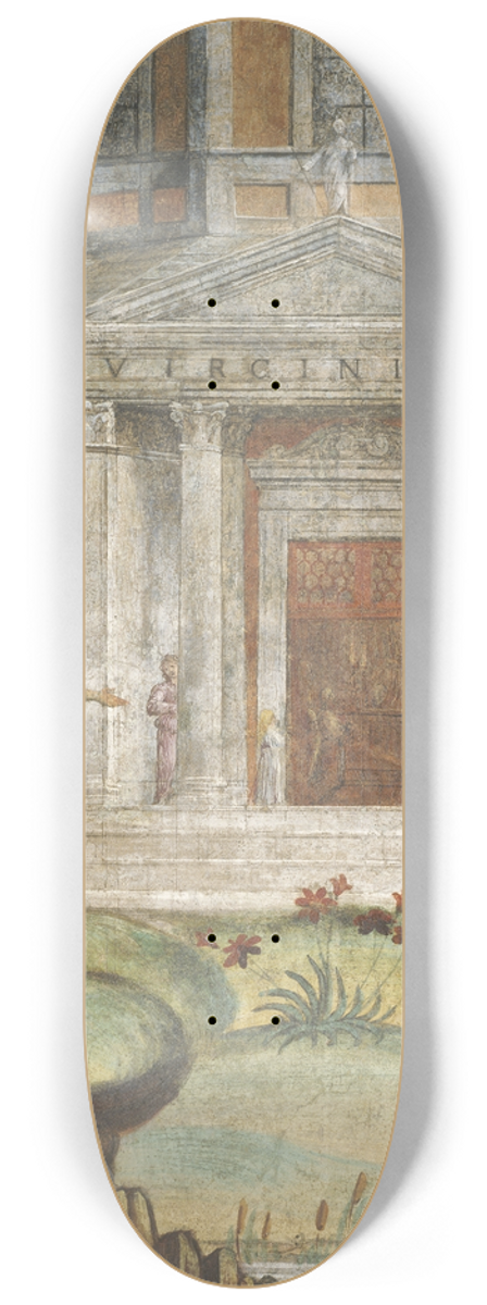 Bernardino Luini - Cephalus and Pan at the Temple of Diana 8.25 inch art skate deck
