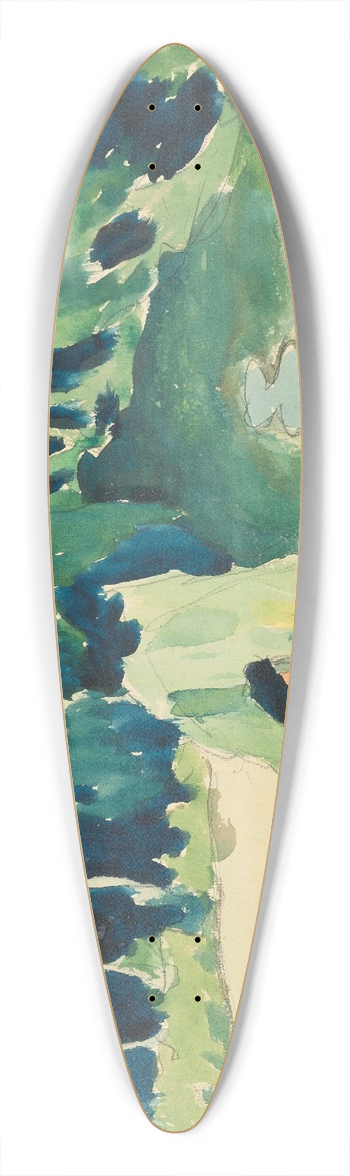 Aristarkh Vasilevich Lentulov - BATHERS ON THE SURA 39.3 inch art pintail longboard deck