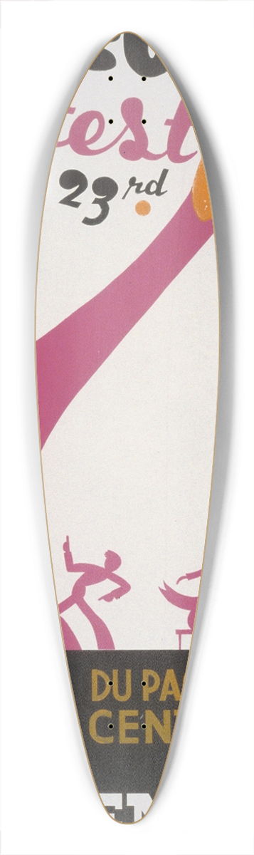 Arlington Gregg - Amateur contest, July 23rd 39.3 inch art pintail longboard deck