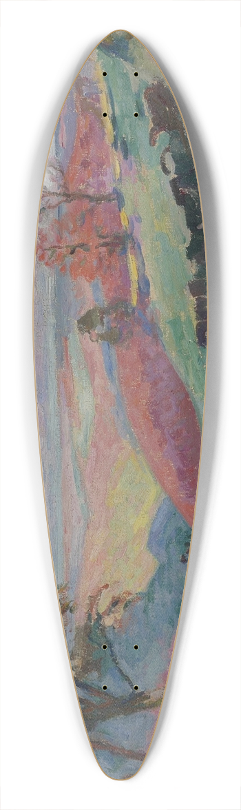 Armand Guillaumin - Crozant 39.3 inch art pintail longboard deck