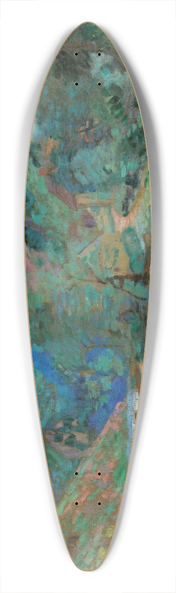 Armand Guillaumin - Moulin Bouchardon, Crozant 39.3 inch art pintail longboard deck