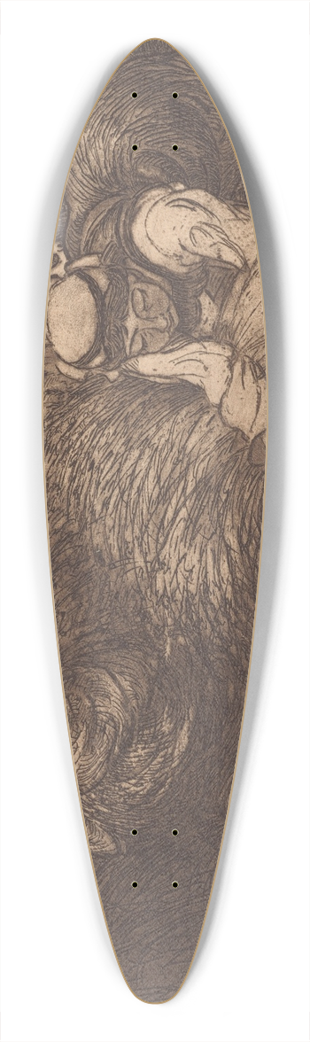 Armand Seguin - Les lieuses de gerbes 39.3 inch art pintail longboard deck