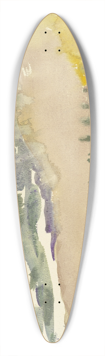 Arno Knig - Bank on the dune 39.3 inch art pintail longboard deck