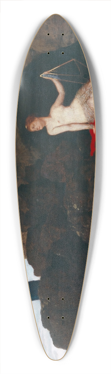 Arnold Bcklin - Odysseus and Calypso 39.3 inch art pintail longboard deck