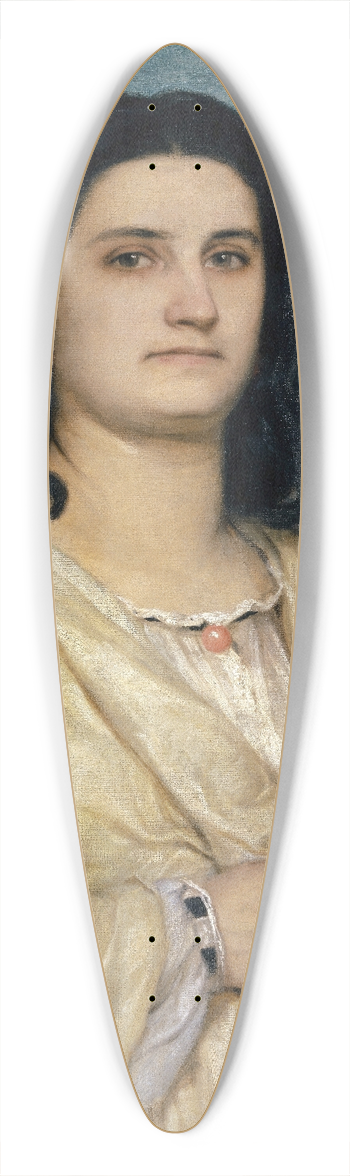Arnold Bcklin - Portrait Of Angela Bcklin As A Muse 39.3 inch art pintail longboard deck
