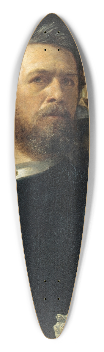 Arnold Bcklin - Self-portrait with fiddling Death 39.3 inch art pintail longboard deck