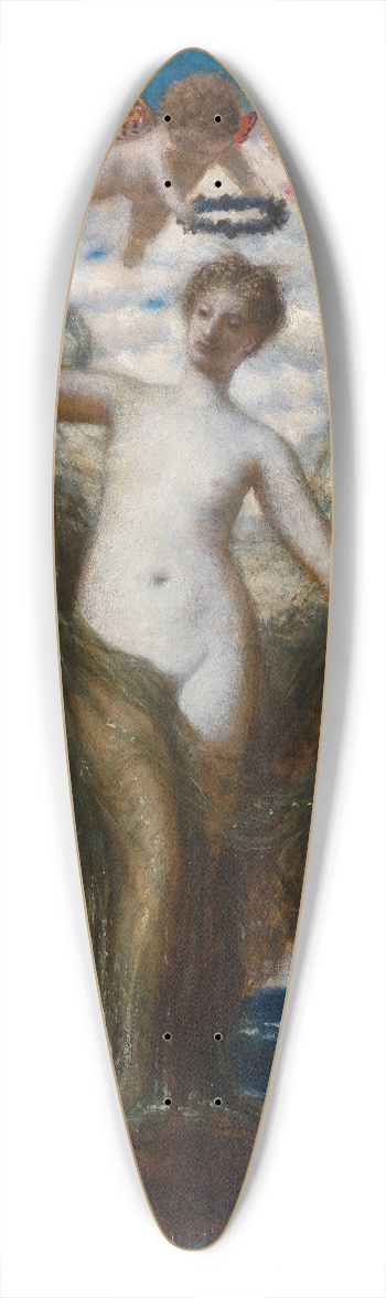 Arnold Bcklin - Venus Anadyomene 39.3 inch art pintail longboard deck