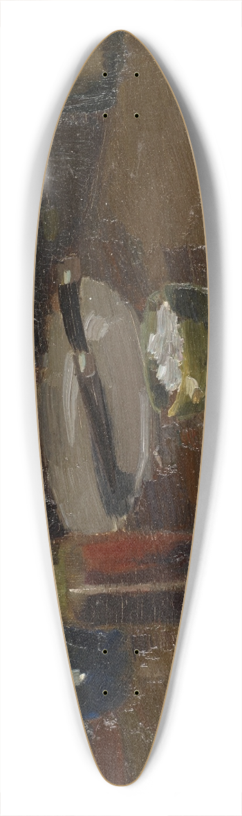 Arnold Fiechter - Still Life With Plate And Bottle 39.3 inch art pintail longboard deck