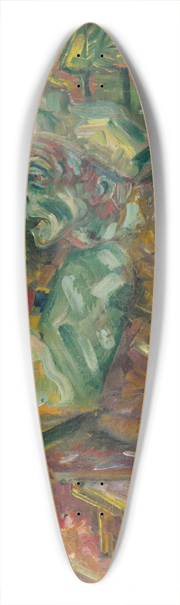 Arnold Peter Weisz-Kubnan - At the Table 39.3 inch art pintail longboard deck