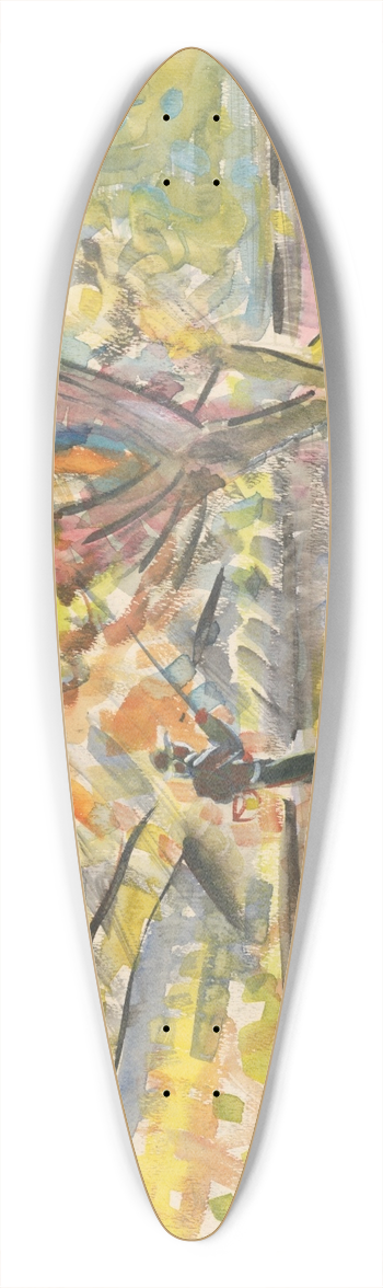 Arnold Peter Weisz-Kubnan - Fisherman 39.3 inch art pintail longboard deck