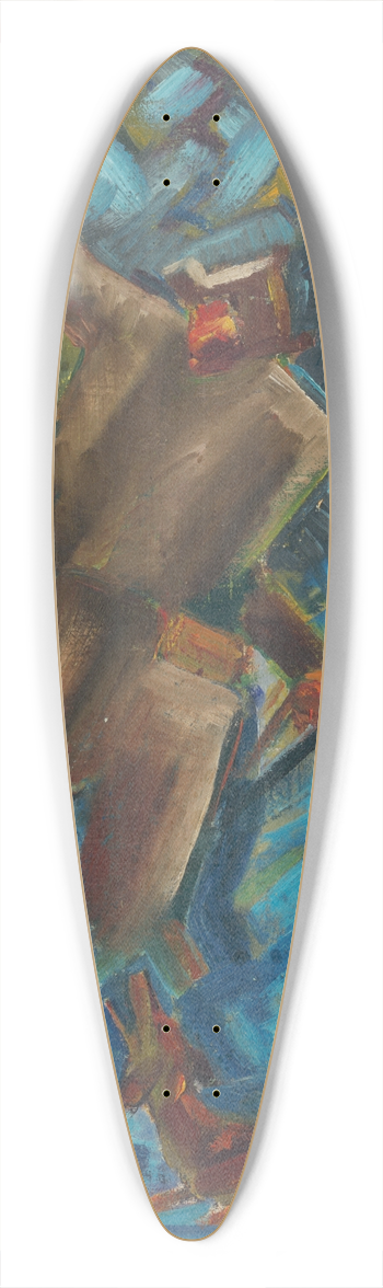 Arnold Peter Weisz-Kubnan - Hunter with a Fox in His Hand 39.3 inch art pintail longboard deck