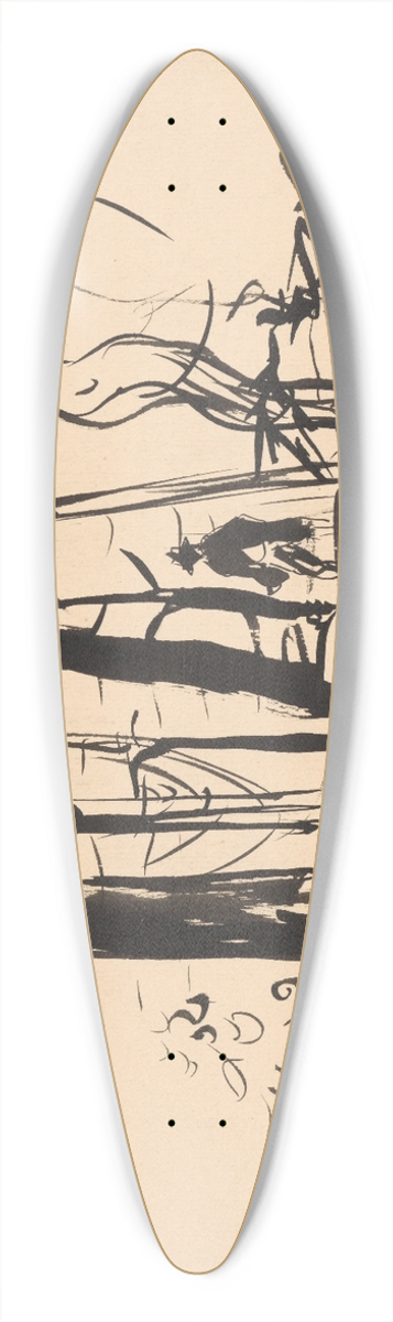 Arnold Peter Weisz-Kubnan - In the forest 39.3 inch art pintail longboard deck